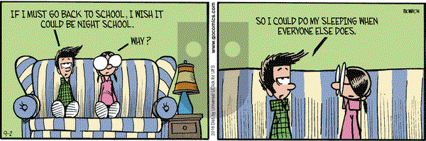 Grand Avenue on Friday September 2, 2016 Comic Strip