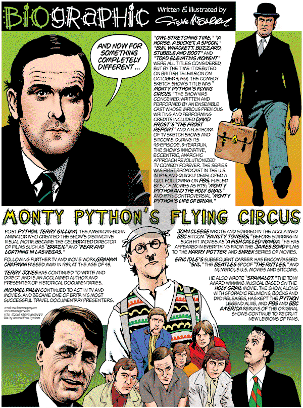 Biographic on Sunday November 30, 2008 Comic Strip