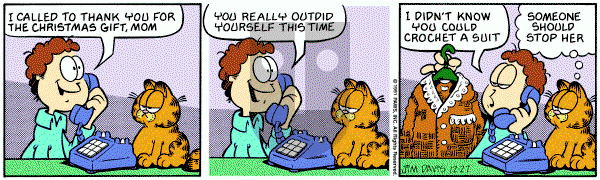 Garfield on Friday December 27, 1991 Comic Strip