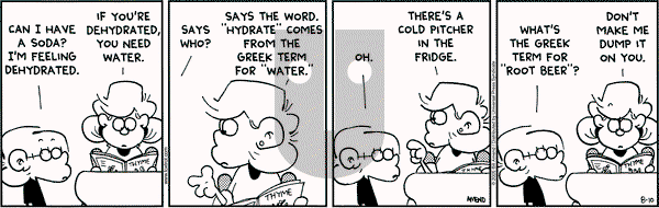 FoxTrot on Wednesday August 10, 2005 Comic Strip