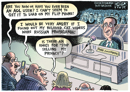 Rob Rogers on Thursday April 12, 2018 Comic Strip