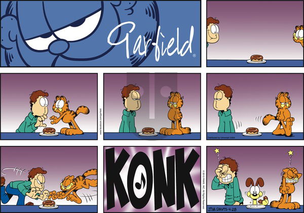 Garfield on Sunday April 28, 2013 Comic Strip