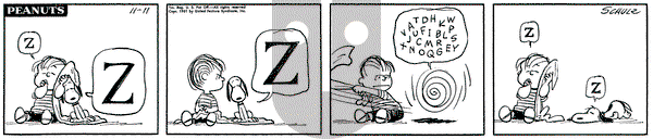 Peanuts on Saturday November 11, 1961 Comic Strip