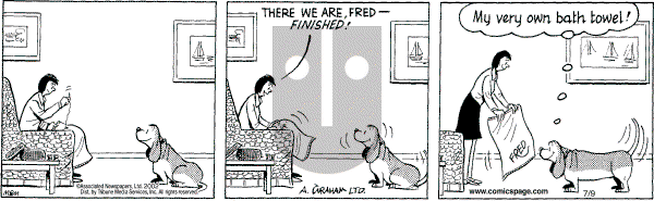 Fred Basset on Wednesday April 6, 2005 Comic Strip