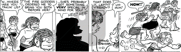 Alley Oop on Thursday November 21, 1996 Comic Strip