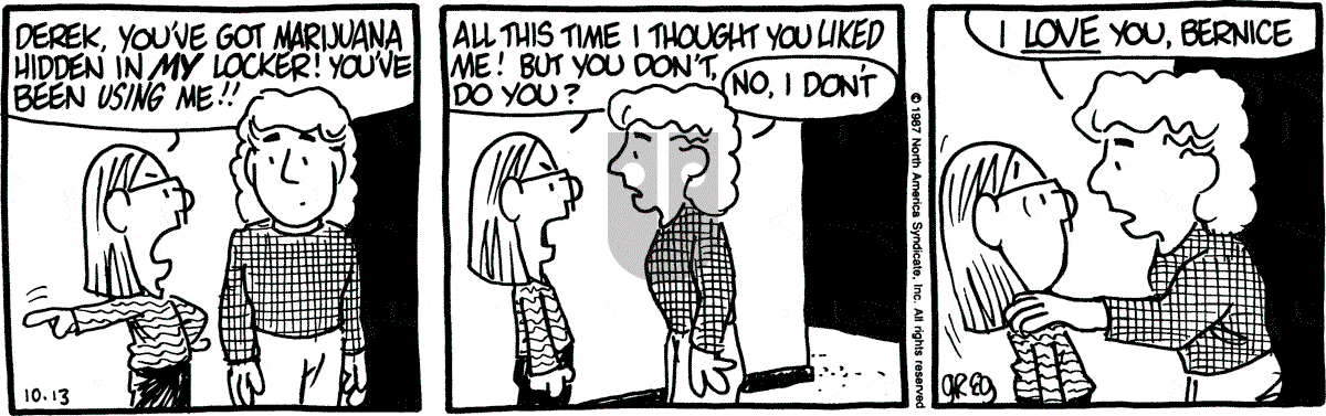 Luann - Tuesday October 13, 1987 Comic Strip