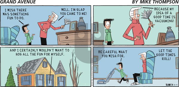 Grand Avenue on Sunday May 11, 2025 Comic Strip