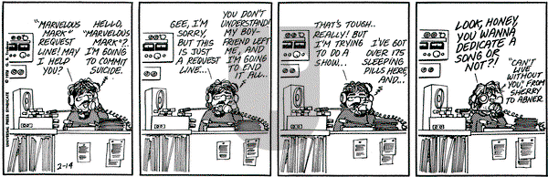 Doonesbury on Wednesday February 14, 1973 Comic Strip