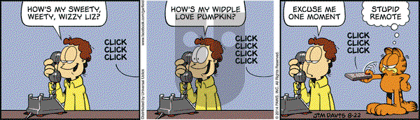Garfield on Friday August 22, 2014 Comic Strip