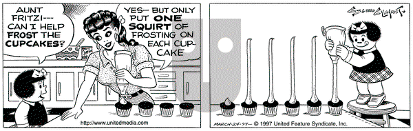 Nancy on Monday March 24, 1997 Comic Strip
