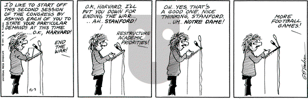 Doonesbury on Friday December 3, 1971 Comic Strip
