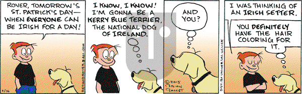 Red and Rover on Monday March 16, 2015 Comic Strip