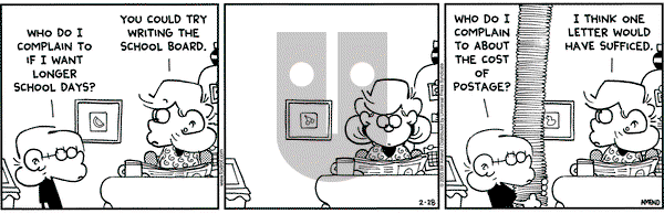 FoxTrot - Monday February 28, 2005 Comic Strip
