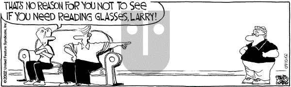 The Buckets on Tuesday September 10, 2002 Comic Strip