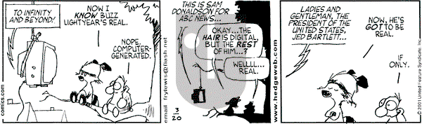 Over the Hedge on Tuesday March 20, 2001 Comic Strip
