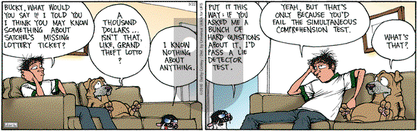 Get Fuzzy on Thursday March 22, 2012 Comic Strip