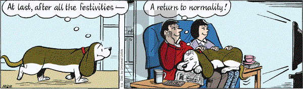 Fred Basset on Friday January 4, 2013 Comic Strip
