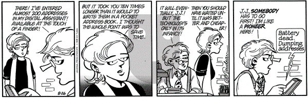 Doonesbury on Thursday August 26, 1993 Comic Strip