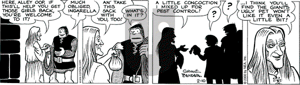 Alley Oop on Thursday February 10, 2000 Comic Strip