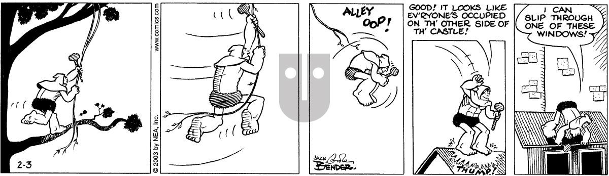 Alley Oop - Monday February 3, 2003 Comic Strip