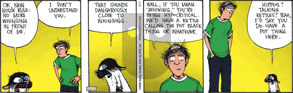 Get Fuzzy on Saturday April 12, 2008 Comic Strip