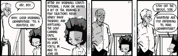 The Boondocks on Wednesday April 4, 2007 Comic Strip