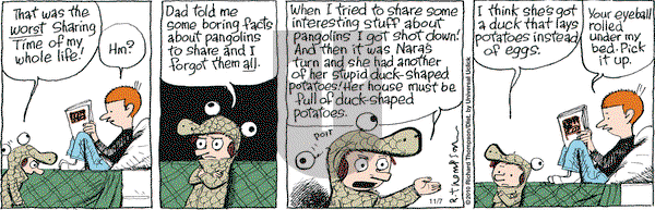 Cul de Sac - Saturday November 7, 2015 Comic Strip