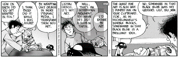 Get Fuzzy on Monday January 12, 2004 Comic Strip