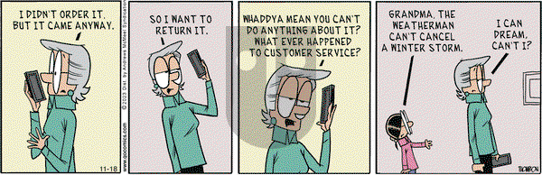 Grand Avenue on Saturday November 18, 2023 Comic Strip