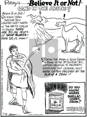 Ripley's Believe It or Not on Monday July 5, 1999 Comic Strip