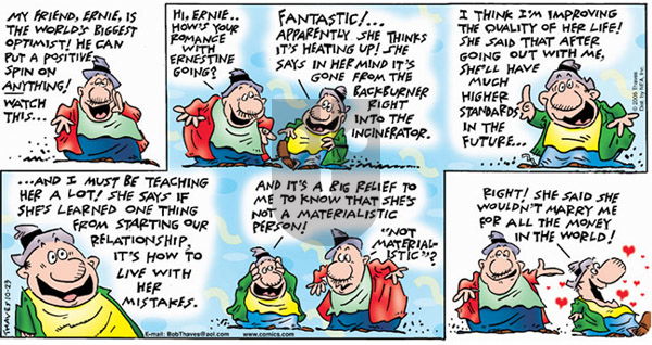 Frank and Ernest on Sunday October 23, 2005 Comic Strip