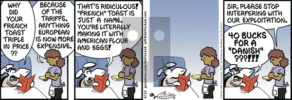 DeFlocked on Tuesday April 22, 2025 Comic Strip