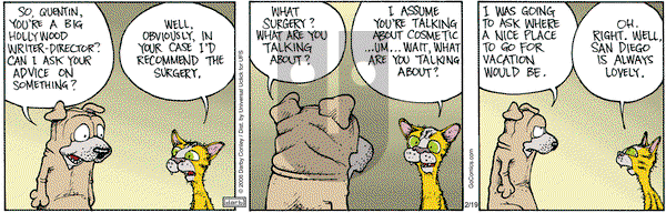 Get Fuzzy on Wednesday February 19, 2014 Comic Strip