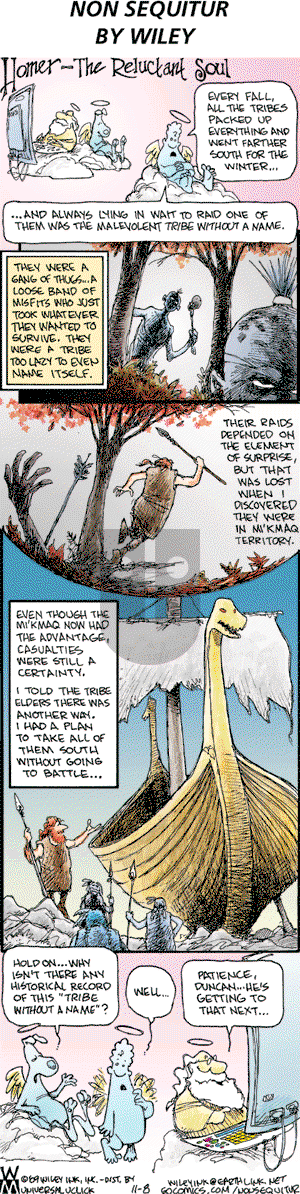 Non Sequitur on Sunday November 8, 2009 Comic Strip