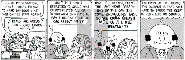 Cathy Classics on Thursday October 15, 1998 Comic Strip
