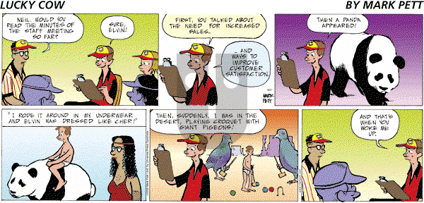 Lucky Cow on Sunday August 21, 2005 Comic Strip
