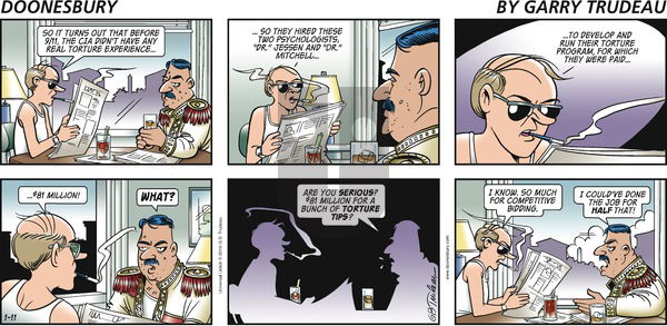 Doonesbury on Sunday January 11, 2015 Comic Strip