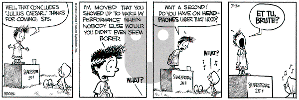 Grand Avenue on Wednesday October 22, 2003 Comic Strip