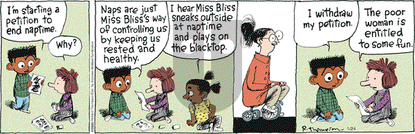 Cul de Sac on Thursday January 24, 2019 Comic Strip