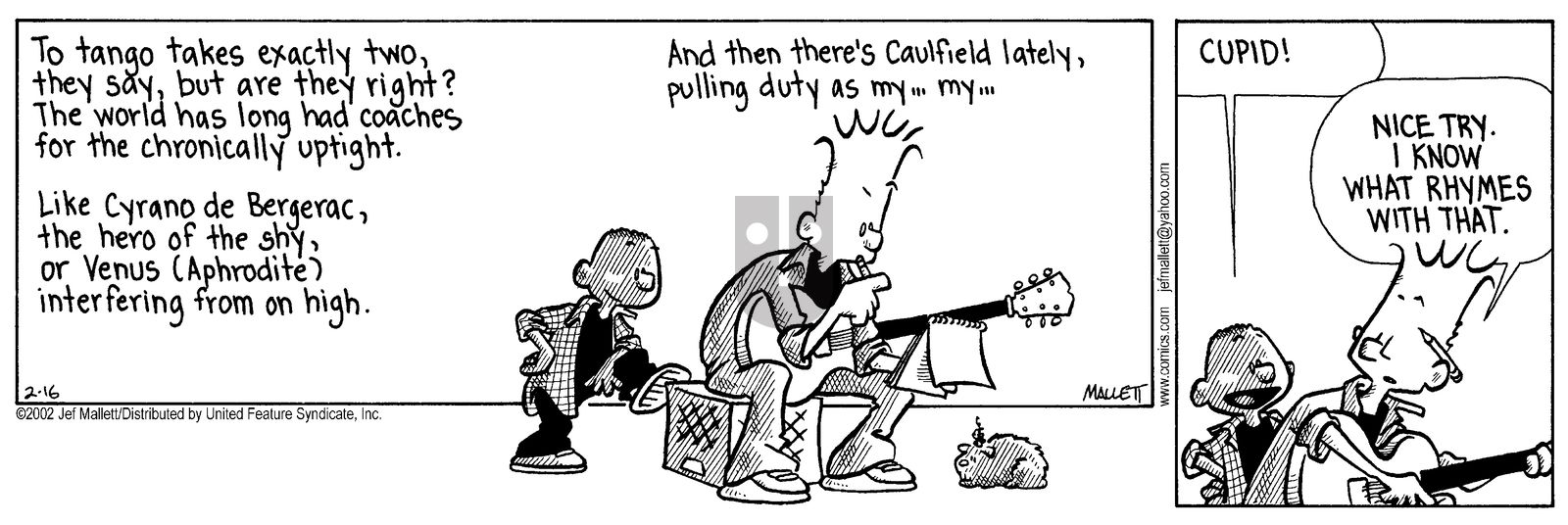 Frazz - Saturday February 16, 2002 Comic Strip