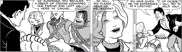 Alley Oop on Monday December 10, 2001 Comic Strip