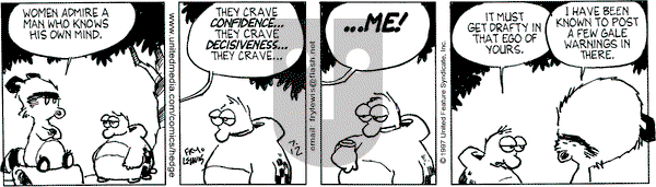 Over the Hedge on Saturday July 12, 1997 Comic Strip