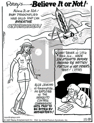 Ripley's Believe It or Not on Thursday December 18, 1997 Comic Strip