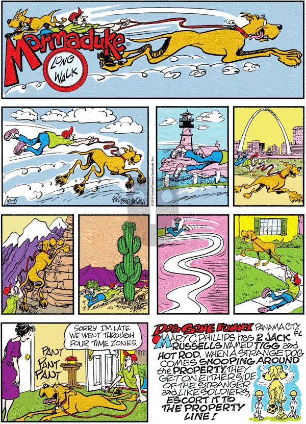 Marmaduke on Sunday October 9, 2011 Comic Strip