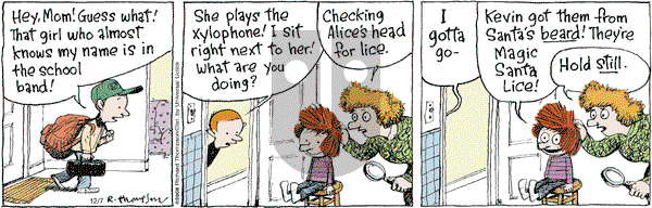 Cul de Sac on Saturday December 7, 2013 Comic Strip