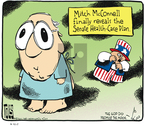 Tom Toles on Thursday June 22, 2017 Comic Strip