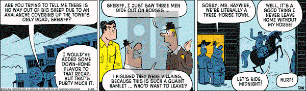 Rip Haywire on Monday February 26, 2018 Comic Strip