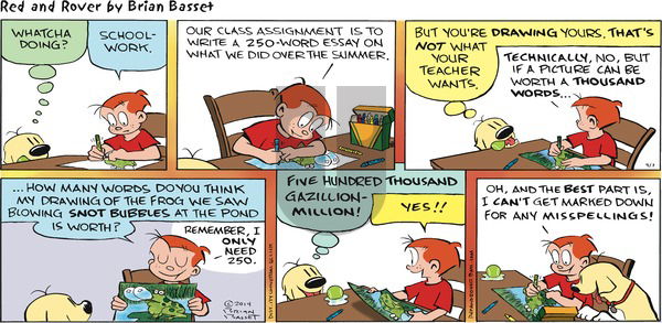 Red and Rover on Sunday September 7, 2014 Comic Strip