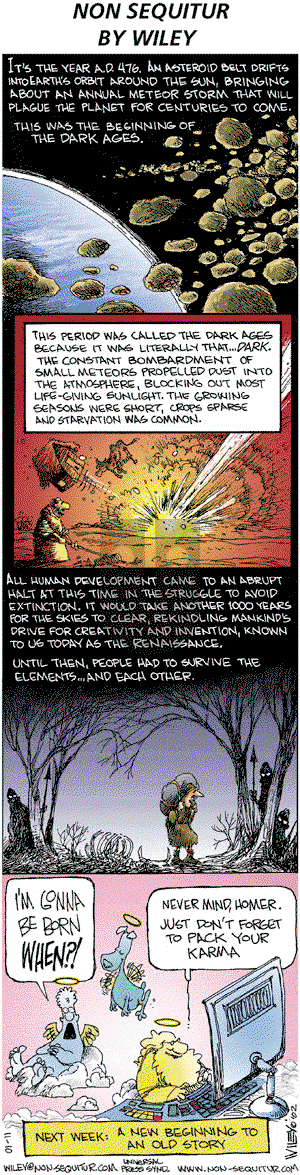 Non Sequitur on Sunday November 10, 2002 Comic Strip