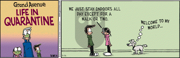 Grand Avenue on Tuesday May 26, 2020 Comic Strip